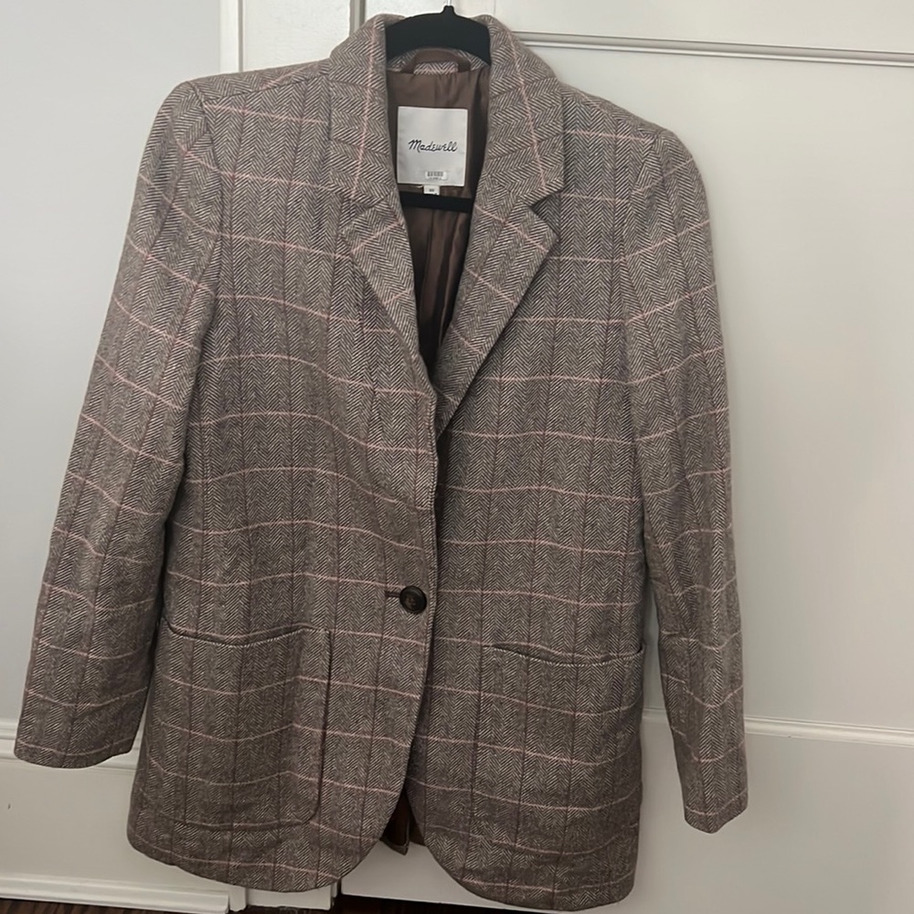 Madewell herringbone blazer